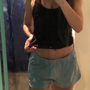 Super pretty rare blue adidas shorts